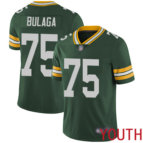 Green Bay Packers Limited Green Youth 75 Bulaga Bryan Home Jersey Nike NFL Vapor Untouchable
